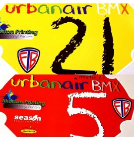 BMX Race Numberplate background decal